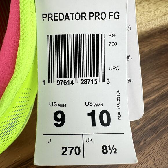 Adidas Predator 24 Pro FG Men's 9 / Women's 10 Cleats Mystic Victory Pack JH6467 - Picture 7 of 8